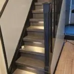trap met verlichting in betonlook grijs pro